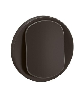 Enjoliveur Céliane pour interrupteur ou va-et-vient lumineux - Noir