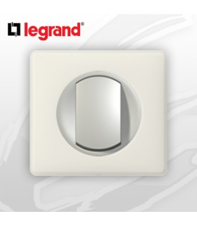 Poussoir complet Legrand Céliane Craie Poudré (doigt large)