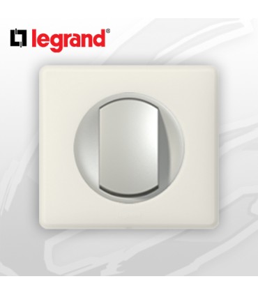 Poussoir complet Legrand Céliane Craie Poudré (doigt large)