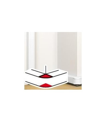 Mosaic Angle extérieur pour goulotte à clippage direct 50x80mm - blanc antimicrobien