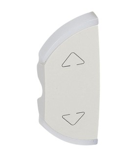 Enjoliveur simple Céliane pour volets roulants montage gauche ou droite - blanc