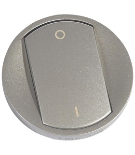 Enjoliveur doigt large Céliane pour interrupteur bipolaire-Titane