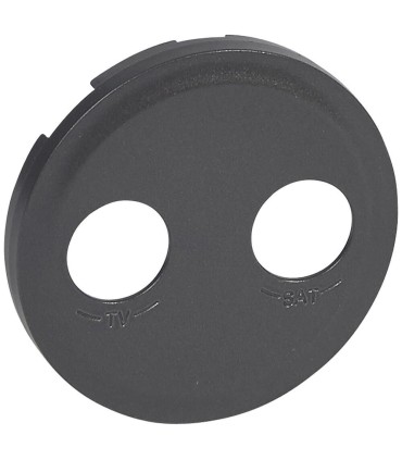 Enjoliveur Céliane pour prise TV-SAT - Graphite