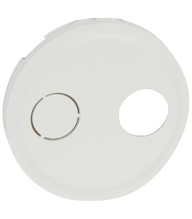 Enjoliveur Céliane pour prise pour réseaux câblés type F à visser Blanc