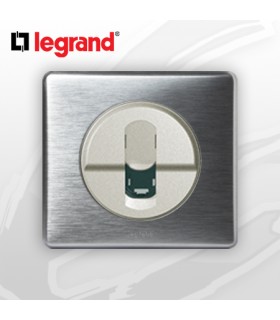 Prise RJ45 Cat 6 complète Legrand Céliane Alu Métal
