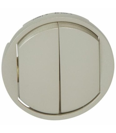 interrupteur Va-et-vient Double complet Legrand Céliane Schiste Poudré (doigt large)