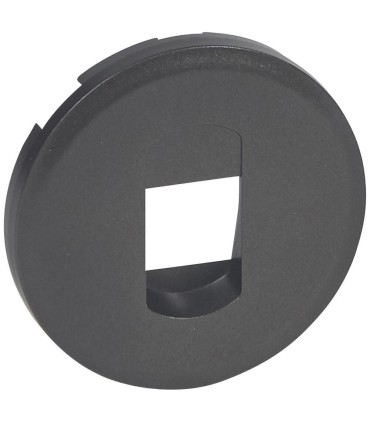 Enjoliveur Céliane pour prise haut parleur simple - finition Graphite
