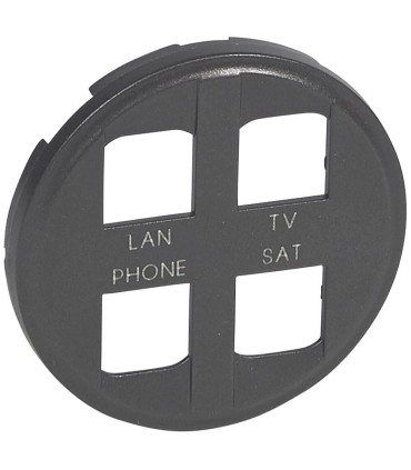 Enjoliveur Céliane prise 4 Média pour réseau Optimum auto - Graphite