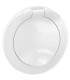 Enjoliveur IP44 Céliane prise de courant fort 2P+T Surface Confort à volet - Blanc