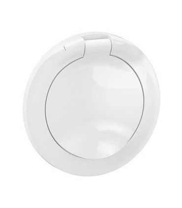 Enjoliveur IP44 Céliane prise de courant fort 2P+T Surface Confort à volet - Blanc