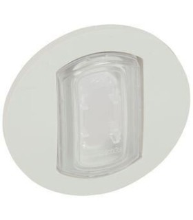 Enjoliveur IP44 Céliane avec porte étiquette  Blanc