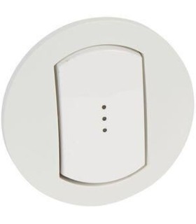 Enjoliveur à voyant IP44 Céliane - Blanc