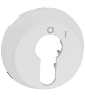 Enjoliveur Céliane pour interrupteur à clé 2 positions - Blanc