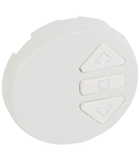 Enjoliveur Céliane pour interrupteur individuel radio-RTS Somfy Blanc