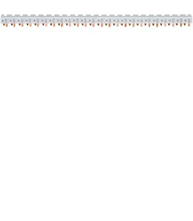 Barre pontage 3P+N lang.10mm² 24 modules bornes décalées