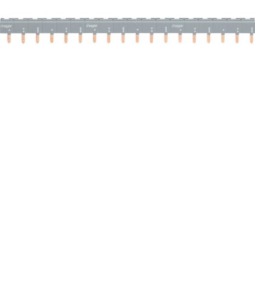 Barres pontage 3P+N 63A 24 mod pour bornes décalées