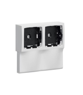 Support double d'appareillage Legrand pour moulure ATA12/20x50, blanc