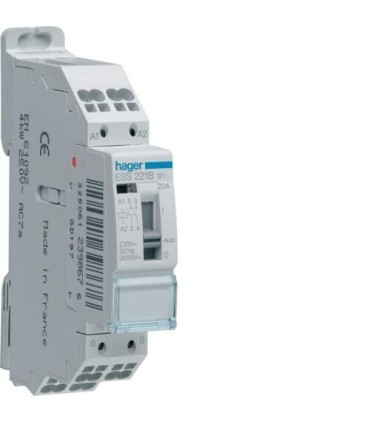 Relais de commande 16A, 1F+1O, 230V