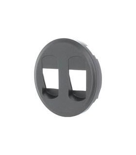 Enjoliveur Céliane prise haut parleur double GRAPHITE