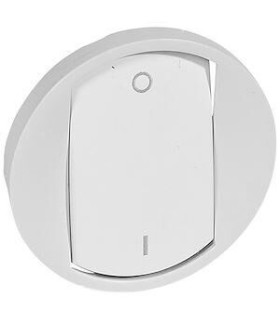 Enjoliveur Céliane interrupteur bipolaire doigt large - Blanc