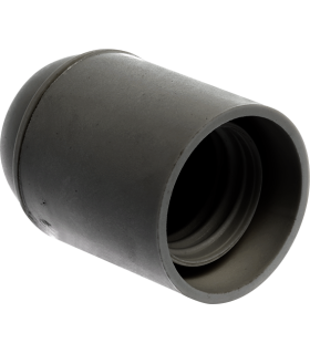 Douille E27 simple bague noire