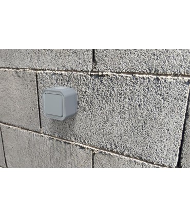 Interrupteur ou va-et-vient Plexo complet saillie gris
