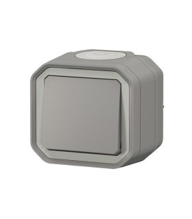 Interrupteur ou va-et-vient Plexo complet saillie gris