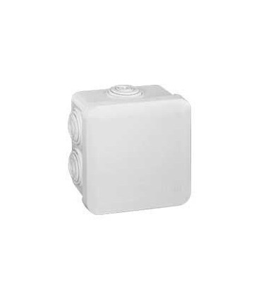 Boîte de dérivation Plexo - 7 entrées - 80x80mm - Blanc