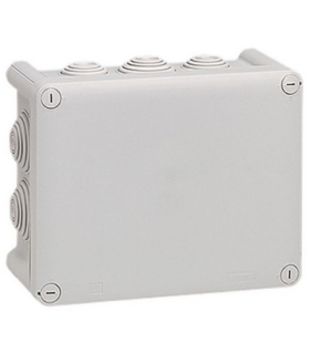 Boîte de dérivation rectangulaire Plexo 155x110x74mm gris