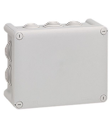 Boîte de dérivation rectangulaire Plexo 155x110x74mm gris