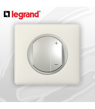 Interrupteur Variateur complet Legrand Céliane Craie Poudré (400W)