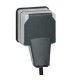 Prise étanche 2P+T avec volet IP66 fiche engagée Plexo composable 16A 250V Gris