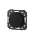 Poussoir simple Dooxie 6A 250V~ finition noir
