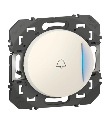 Poussoir lumineux Dooxie avec marquage cadenas à équiper d'un voyant - blanc