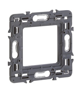 Support universel 1 poste à vis pour appareillage Legrand Céliane, Mosaic ou Soliroc