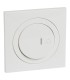 Poussoir  Dooxie lumineux marquage cadenas IP44 6A plaque carrée blanche