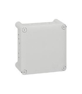 Boîte de dérivation carrée pour presse-étoupe Plexo 130x130x74mm - gris