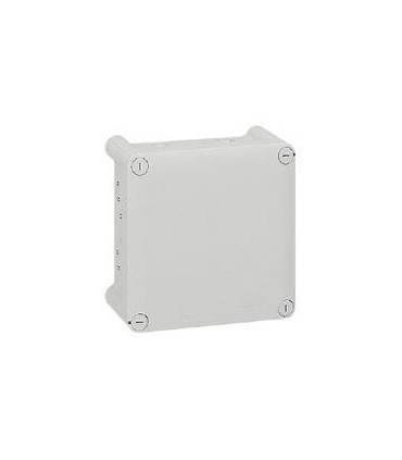 Boîte de dérivation carrée pour presse-étoupe Plexo 130x130x74mm - gris