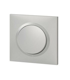 Interrupteur ou va-et-vient Dooxie 10AX complet avec plaque carrée alu