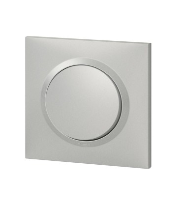 Interrupteur ou va-et-vient Dooxie 10AX complet avec plaque carrée alu