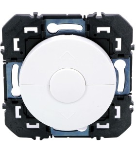 Poussoir Dooxie pour commande volets roulants composable blanc