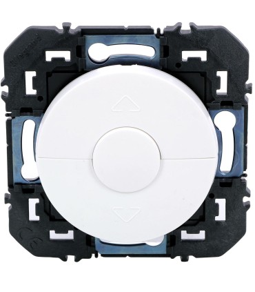 Poussoir Dooxie pour commande volets roulants composable blanc