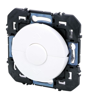 Poussoir Dooxie pour commande volets roulants composable blanc