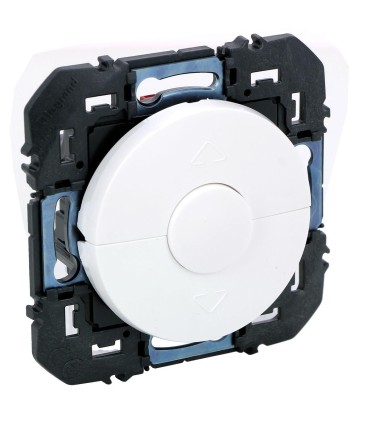 Poussoir Dooxie pour commande volets roulants composable blanc