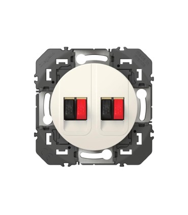 Prise haut-parleur double Dooxie finition blanc