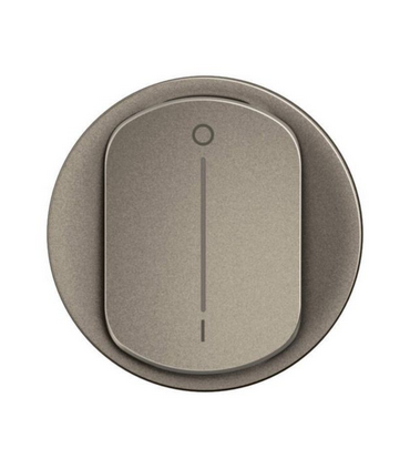 Enjoliveur interrupteur bipolaire à voyant Céliane Titanium