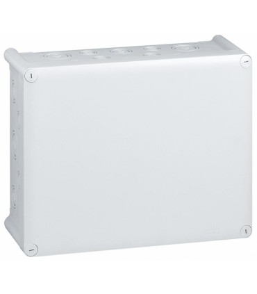 Boîte de dérivation rectangulaire pour presse-étoupe Plexo 310x240x124mm Gris RAL7035