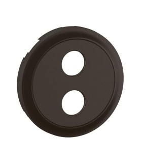 Enjoliveur pour prise haut-parleur Banana gold simple Céliane Noir