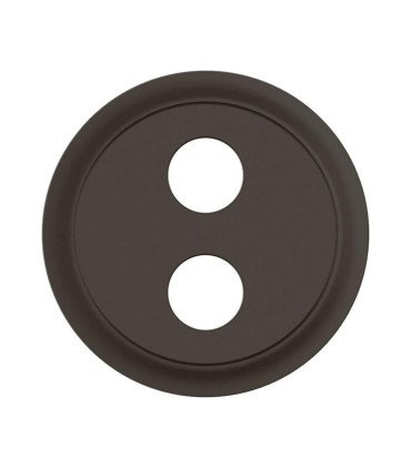 Enjoliveur pour prise haut-parleur Banana gold simple Céliane Noir