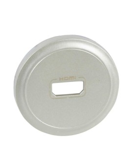 Enjoliveur Céliane prise audio et video HDMI - finition Titane